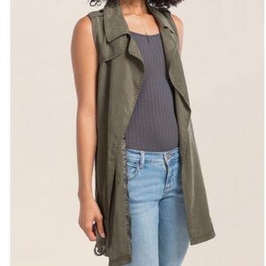 Miami Olive Green Women's Vest - Medium